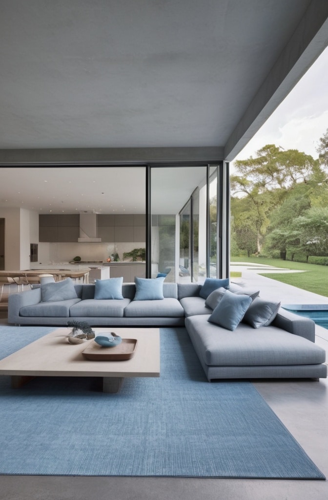 Budget-Friendly Gray and Blue