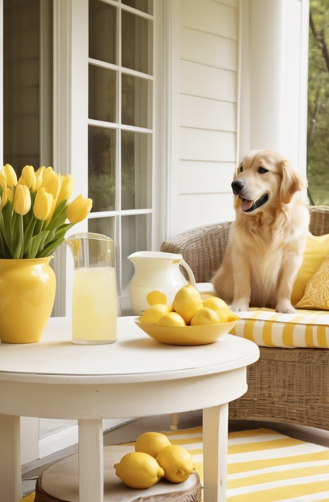 Butter Yellow for Cheerful Ambiance