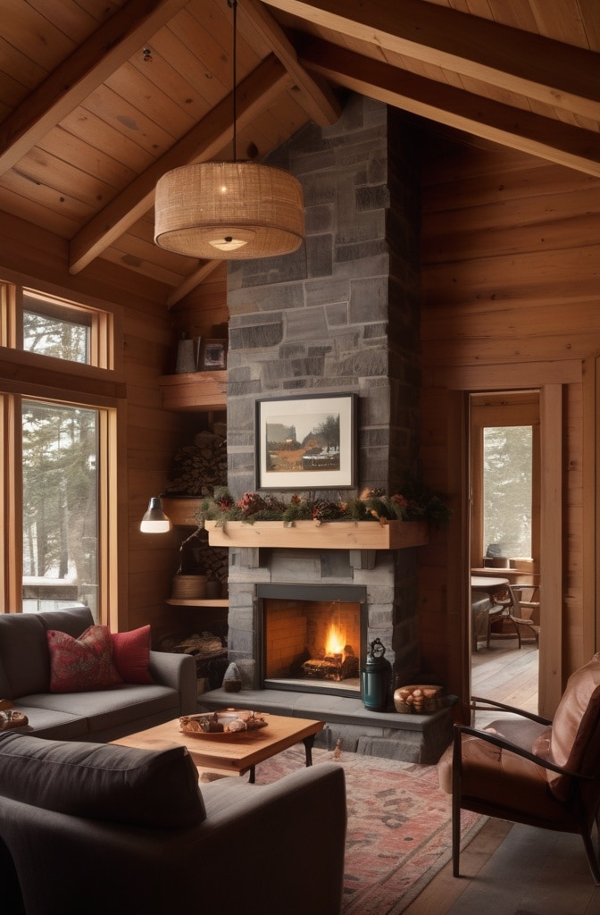 Wood Paneling for Warmth