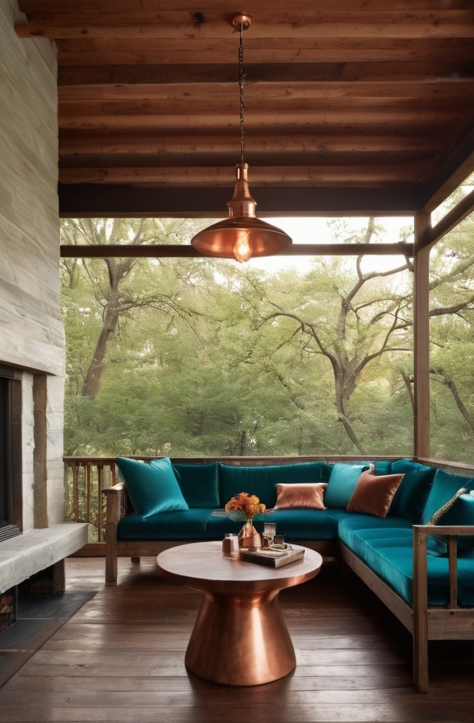 Teal and Copper for Unexpected Luxury