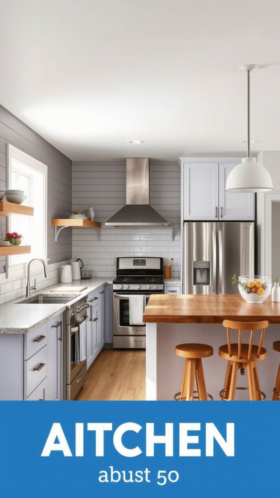 Gray Shiplap Walls