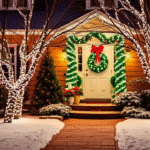 White and Red Christmas Lights Outside: Transform Your Outdoor Decor