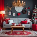 Red Christmas Living Room Ideas