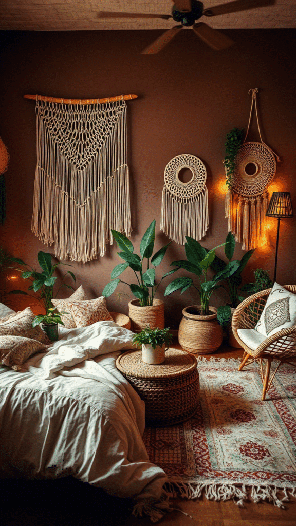 Boho Brown Bedroom Vibes