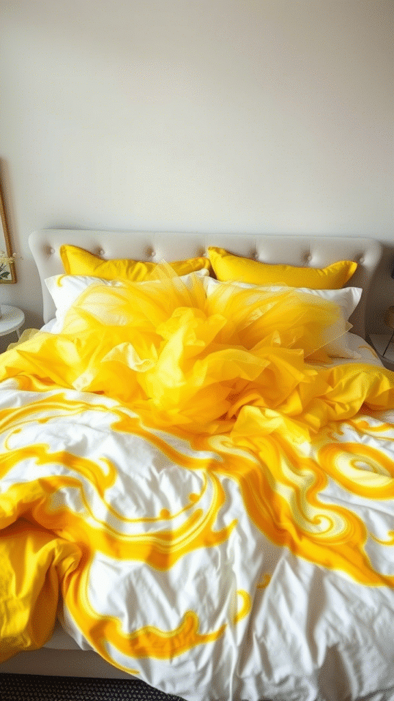 Yellow Bedding Explosion