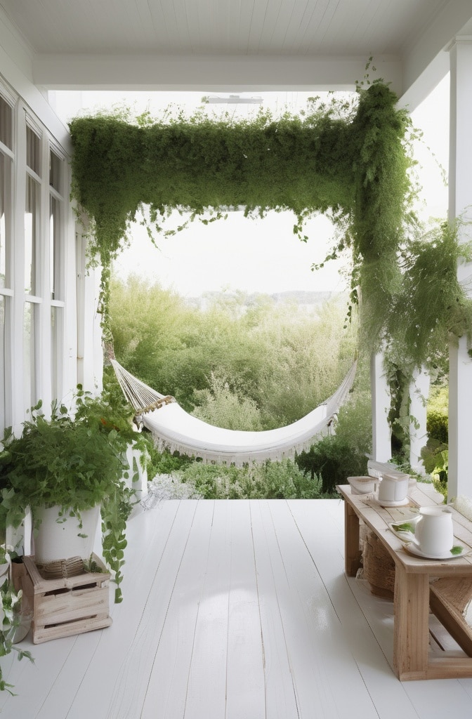 Serene Green & White Environments