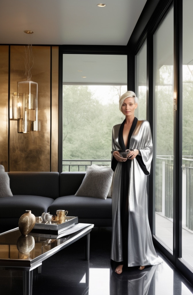 Metallic Accents for Visual Expansion