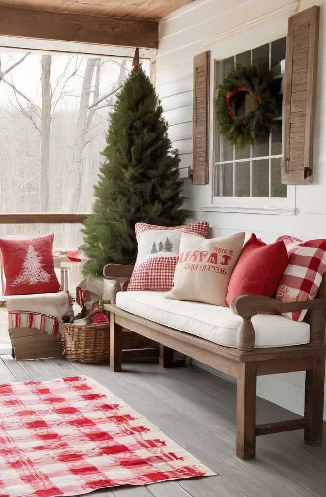 Farmhouse-Style Red Christmas Inspiration
