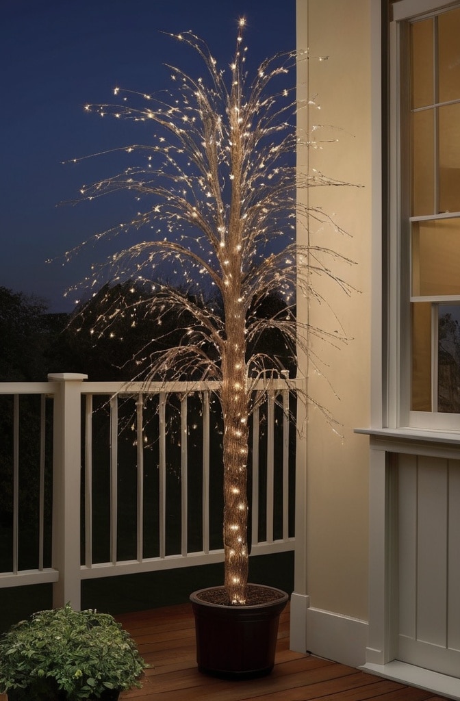 Waterfall Lighting Technique for Tall Trees
