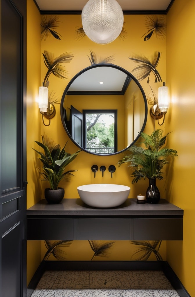 Yellow Powder Room Statements