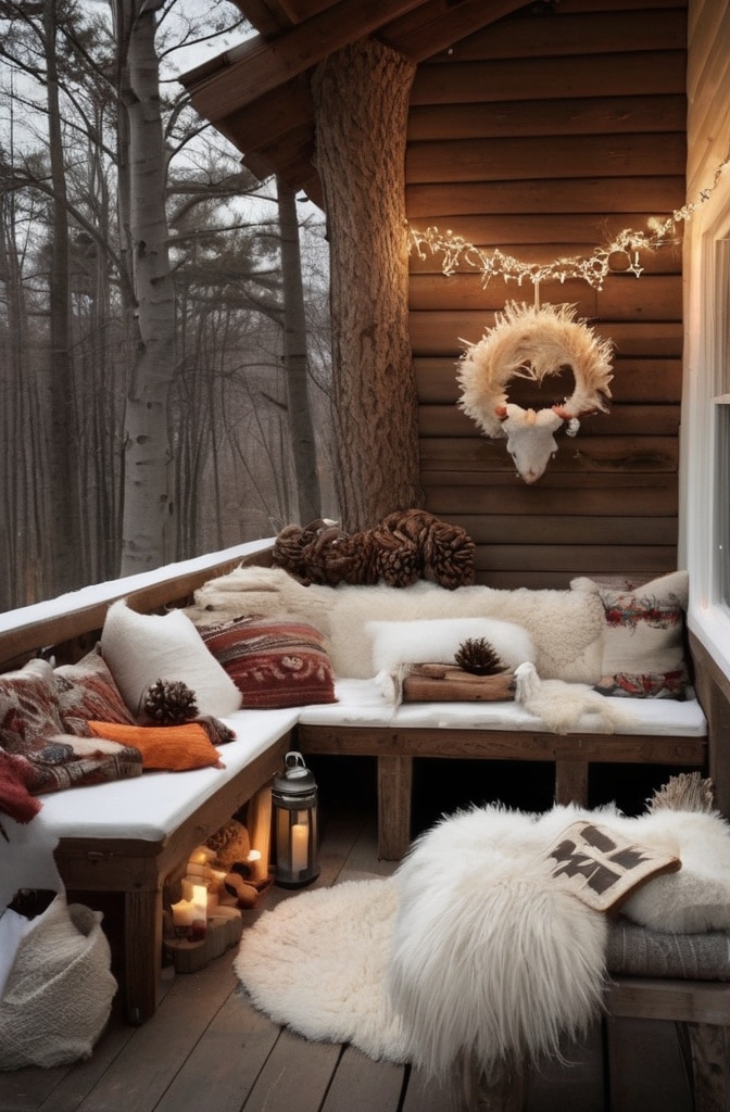 White Lights with Natural Elements