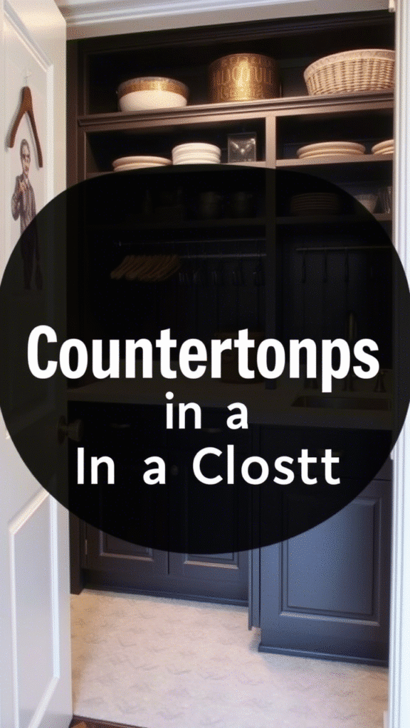 Countertops in a Closet