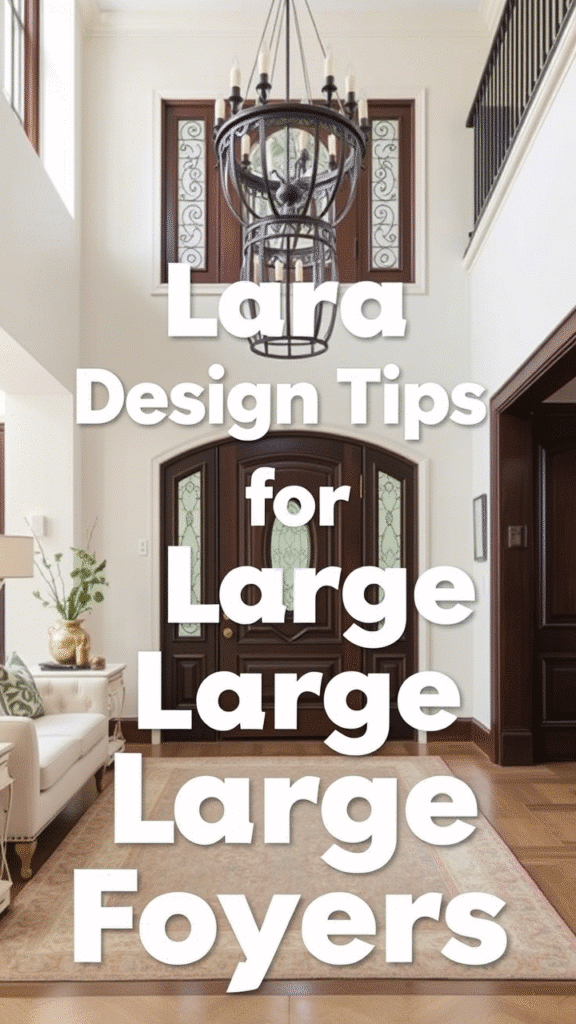 Design Tips for Large Foyers