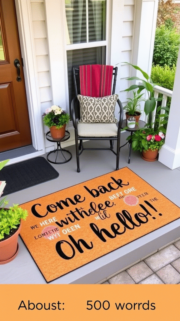 Welcome Mat With Personality