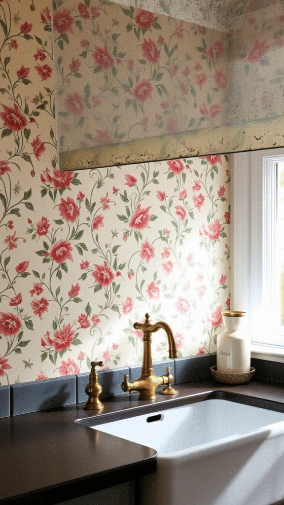 Vintage Floral Wallpaper