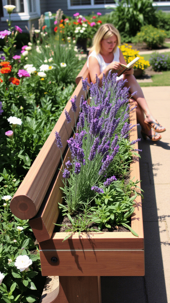 Benches With Planters