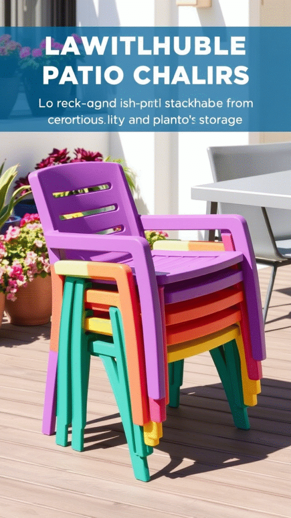 Stackable Plastic Patio Chairs