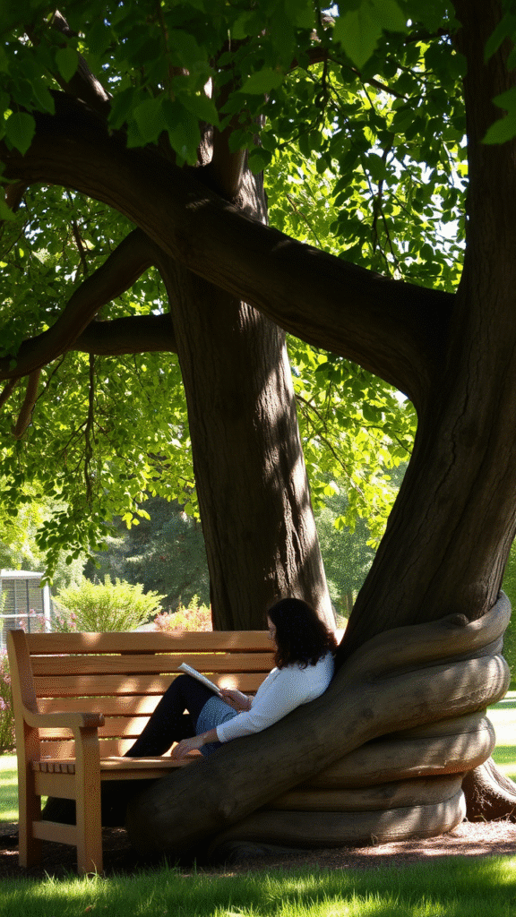 Benches Around Trees