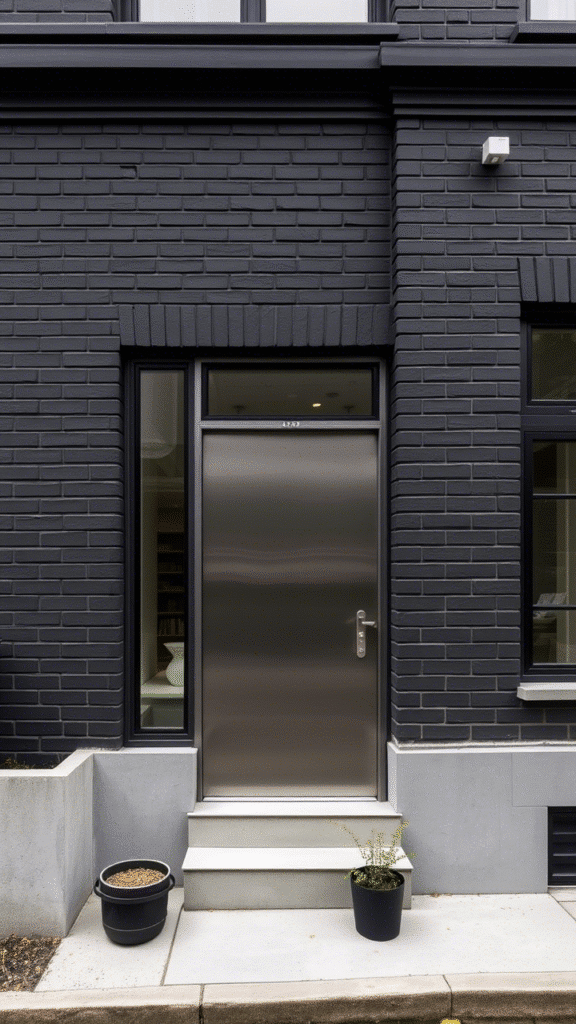 Black Painted Brick