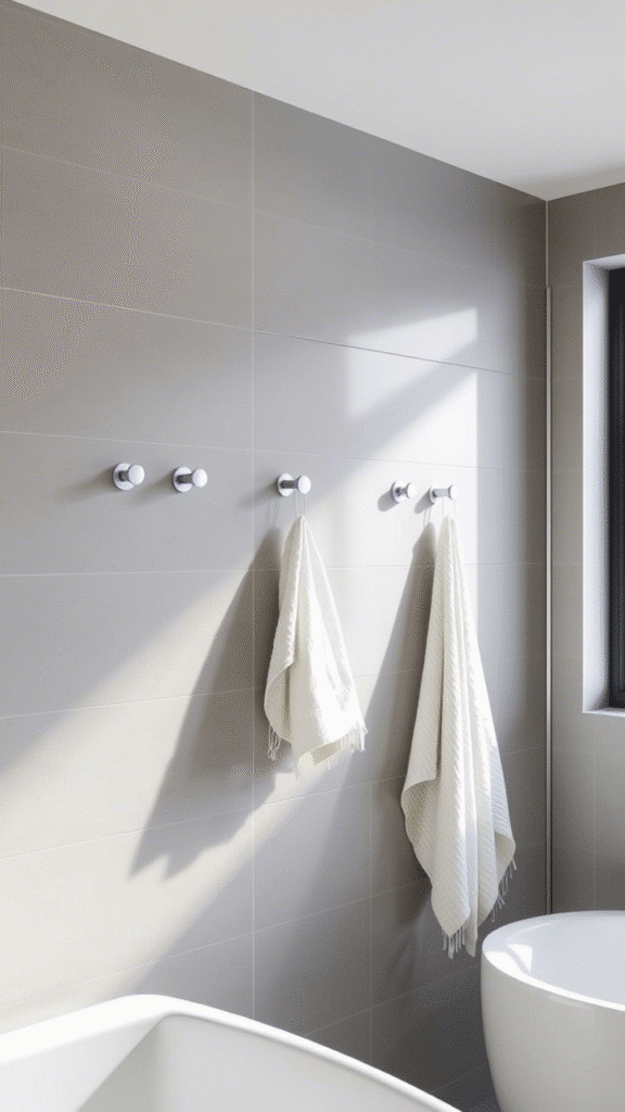 Hooks > towel bars sometimes