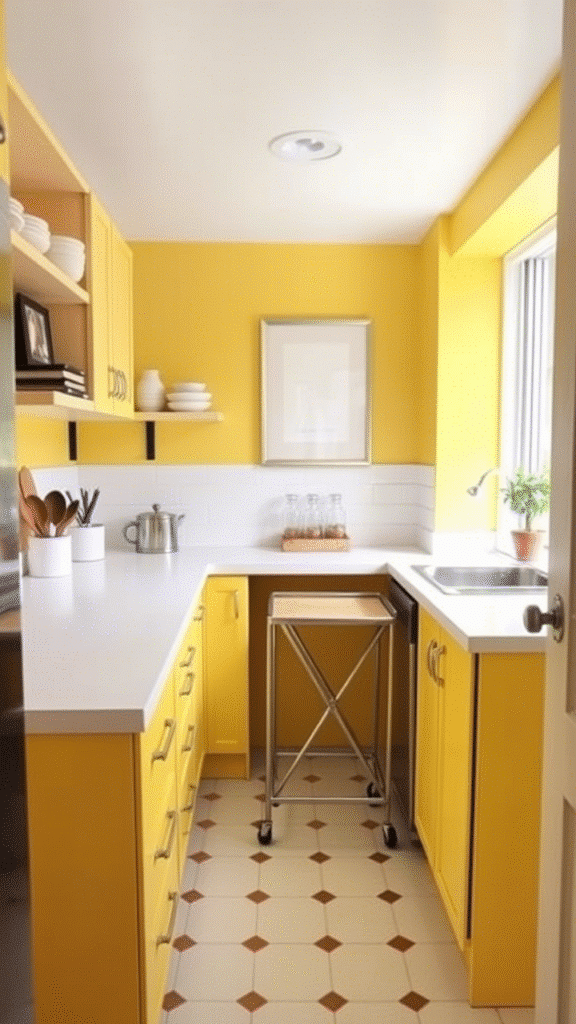 Yellow for Small Kitchens