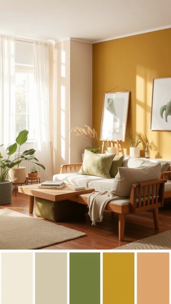 Muted Mustard & Soft Sage