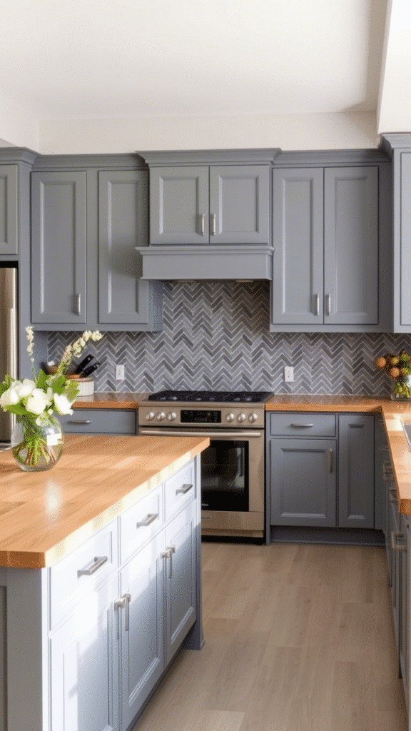 Gray and Mirror Accents