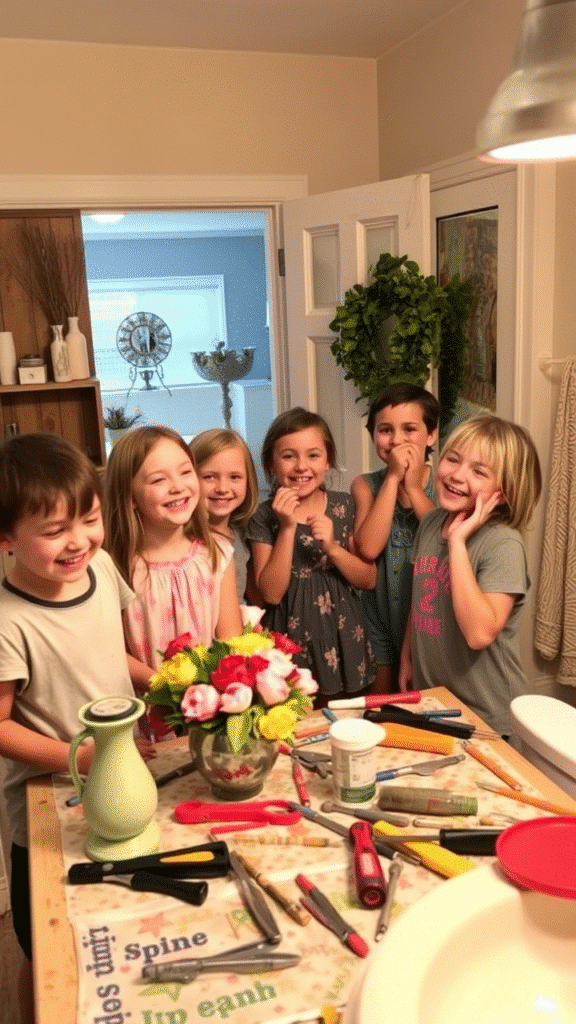 Kids and Centerpieces