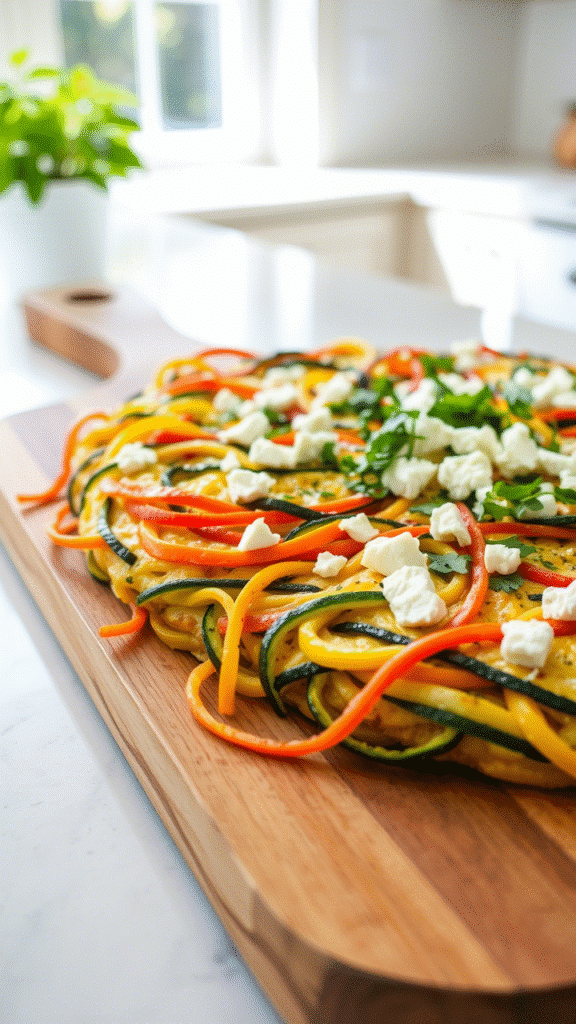 Spiralized Veggie Frittata