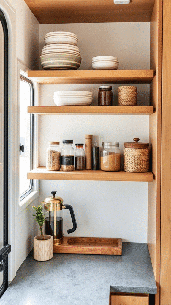 Open Shelving for Instant Personality