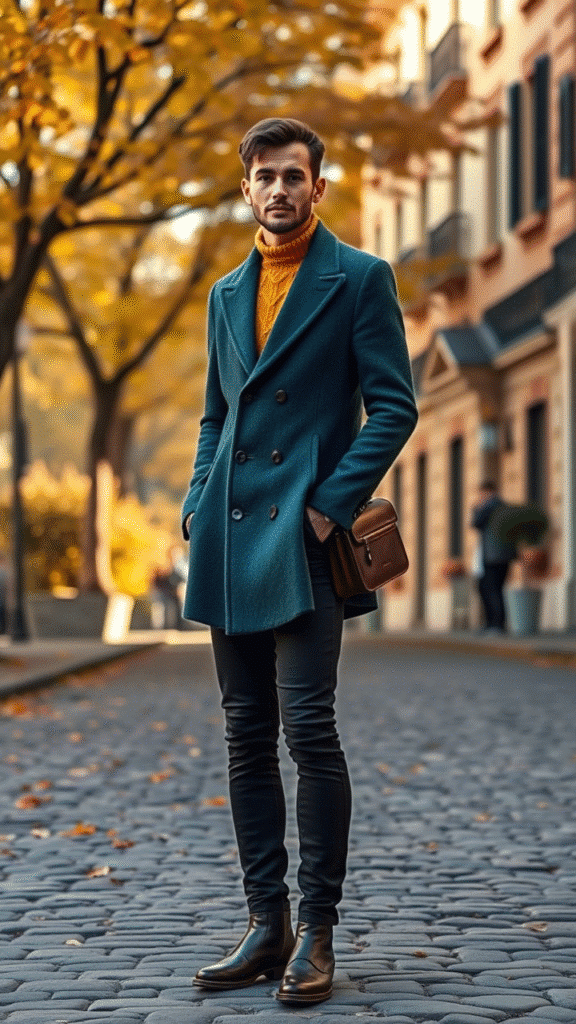 Teal + Mustard Yellow