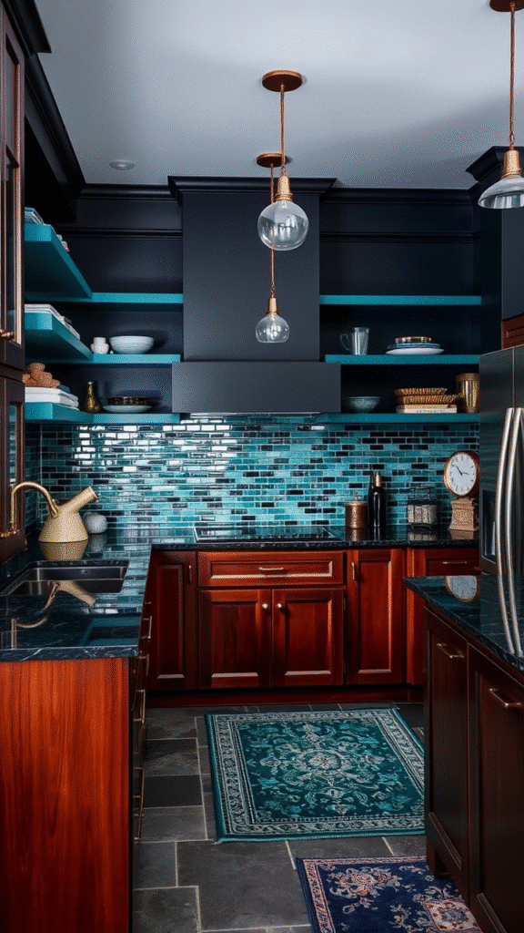Charcoal and Teal: A Punch of Personality