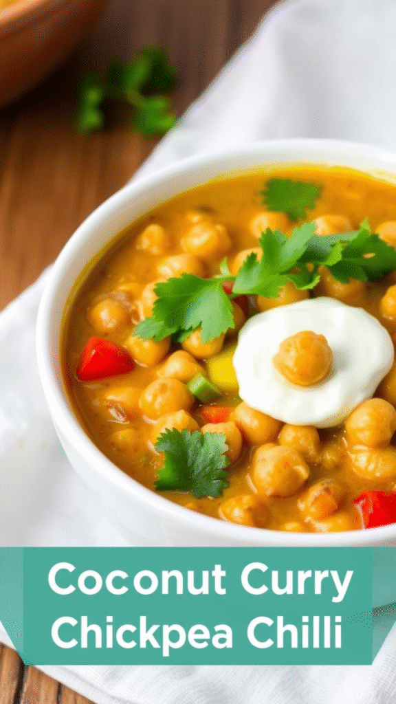 Coconut Curry Chickpea Chili