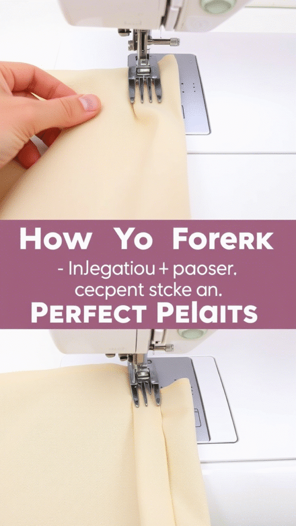 Use a Fork to Make Perfect Pleats