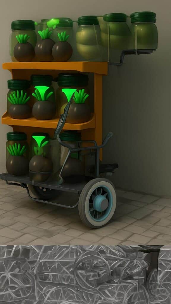 Plant Cart on Wheels