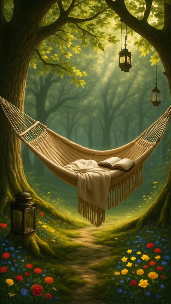 Install a Hammock Between Trees