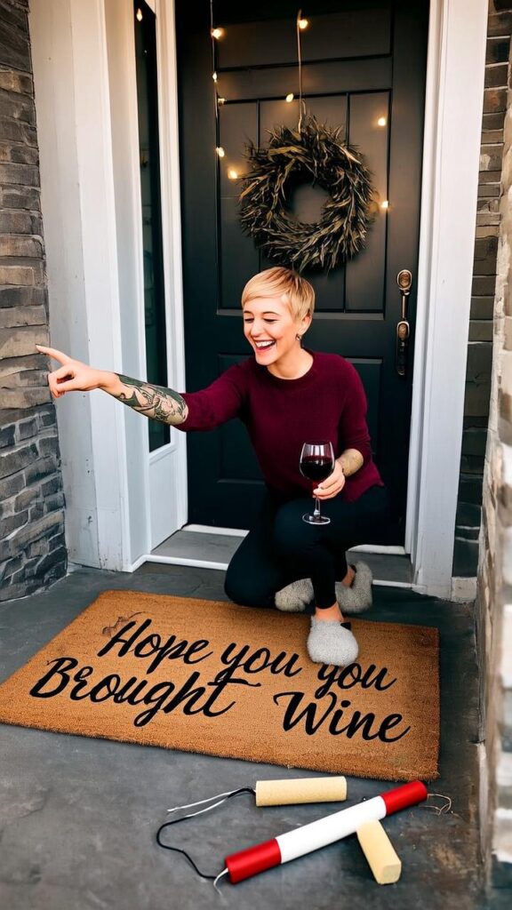 “Hope You Brought Wine” – The Sassy Welcome