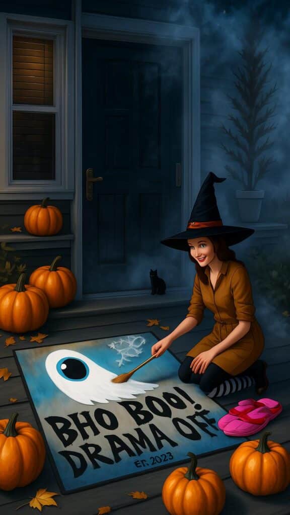 The Spooky Ghost Mat for Halloween Vibes