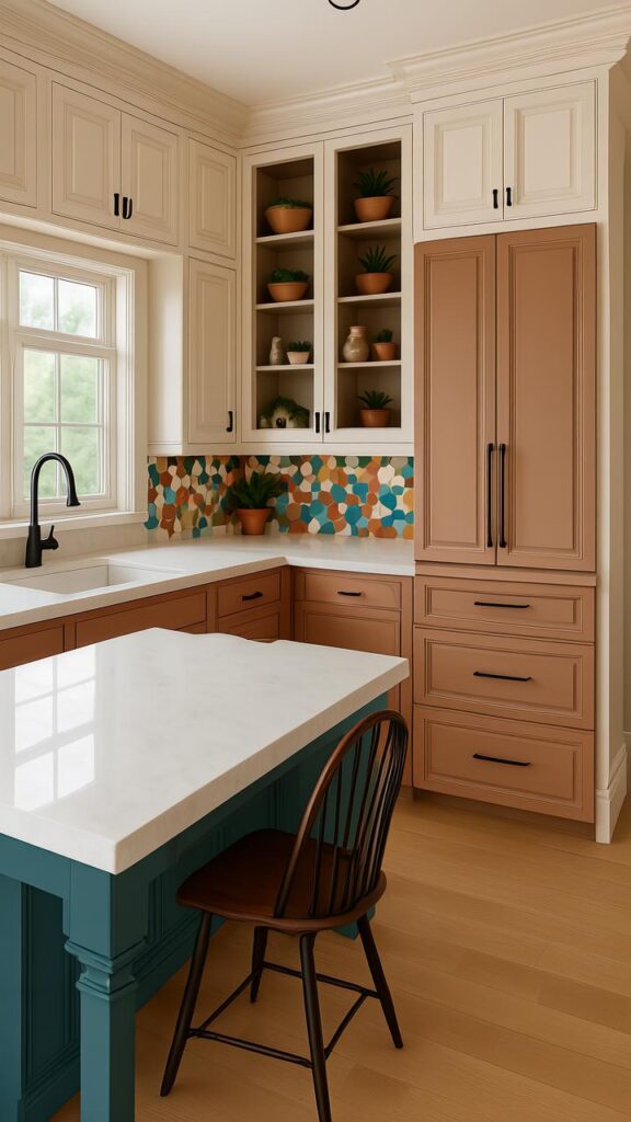 Still Nervous? Try Two-Tone Cabinets