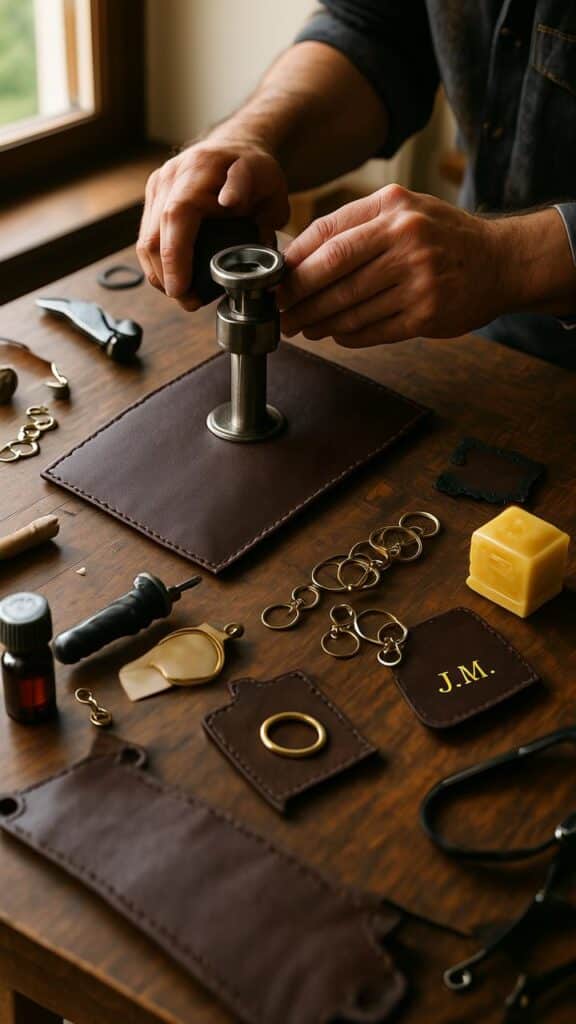 Handmade Leather Keychain