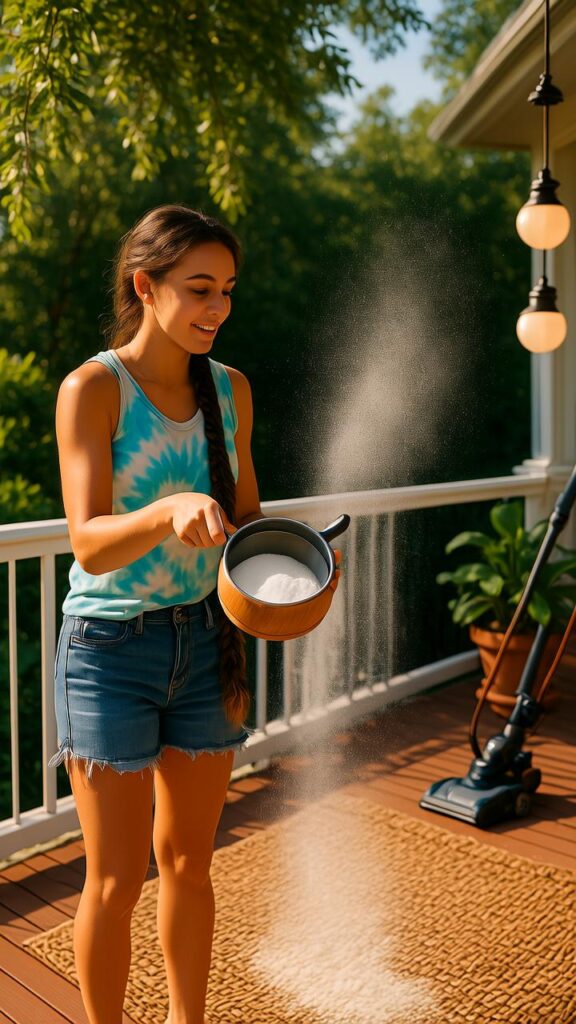 Shake Rugs with Baking Soda