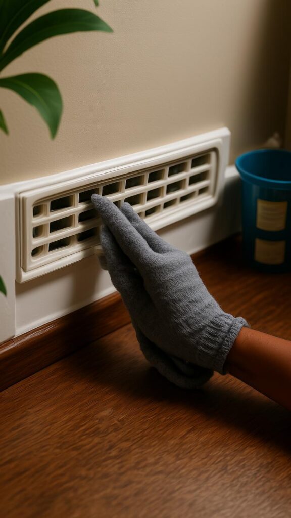 Clean Air Vents with a Butter Knife