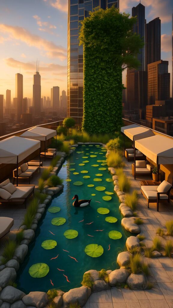 Rooftop Urban Pond
