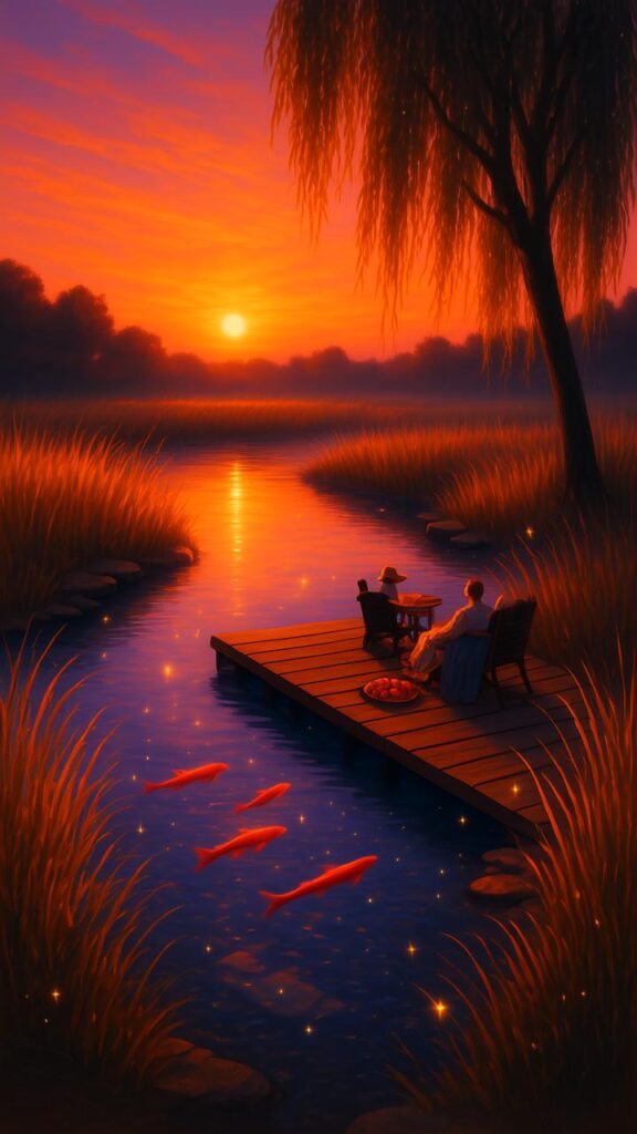 20. Sunset Gold Pond