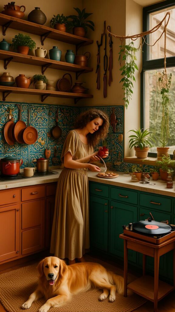 Boho Vibes in a Box Kitchen