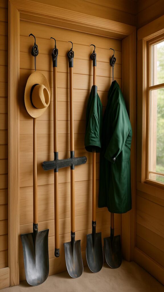 Garden Tool Coat Rack