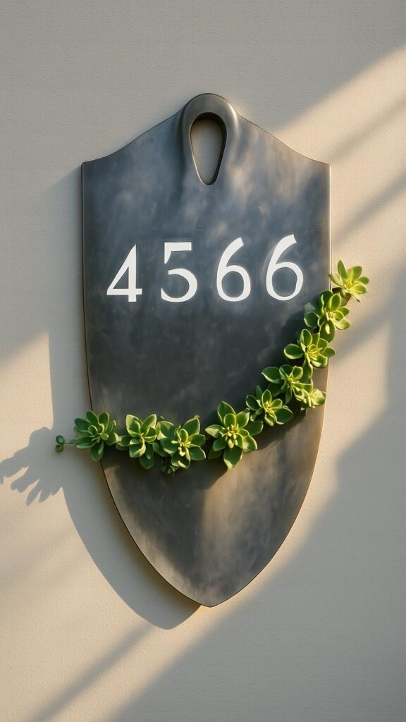 Shovel Blade House Number Sign
