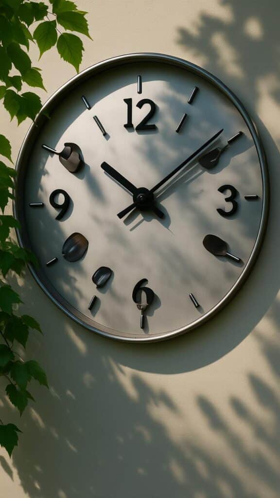 Spade Clock