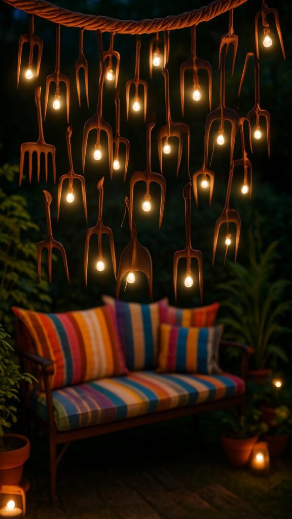Garden Fork Fairy Lights