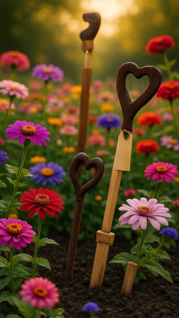Broken Handle Plant Stakes